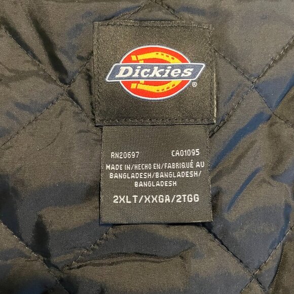 DICKIE's Men's Premium Insulated Duck Canvas Bib Overalls (2XL) - Picture 9 of 11